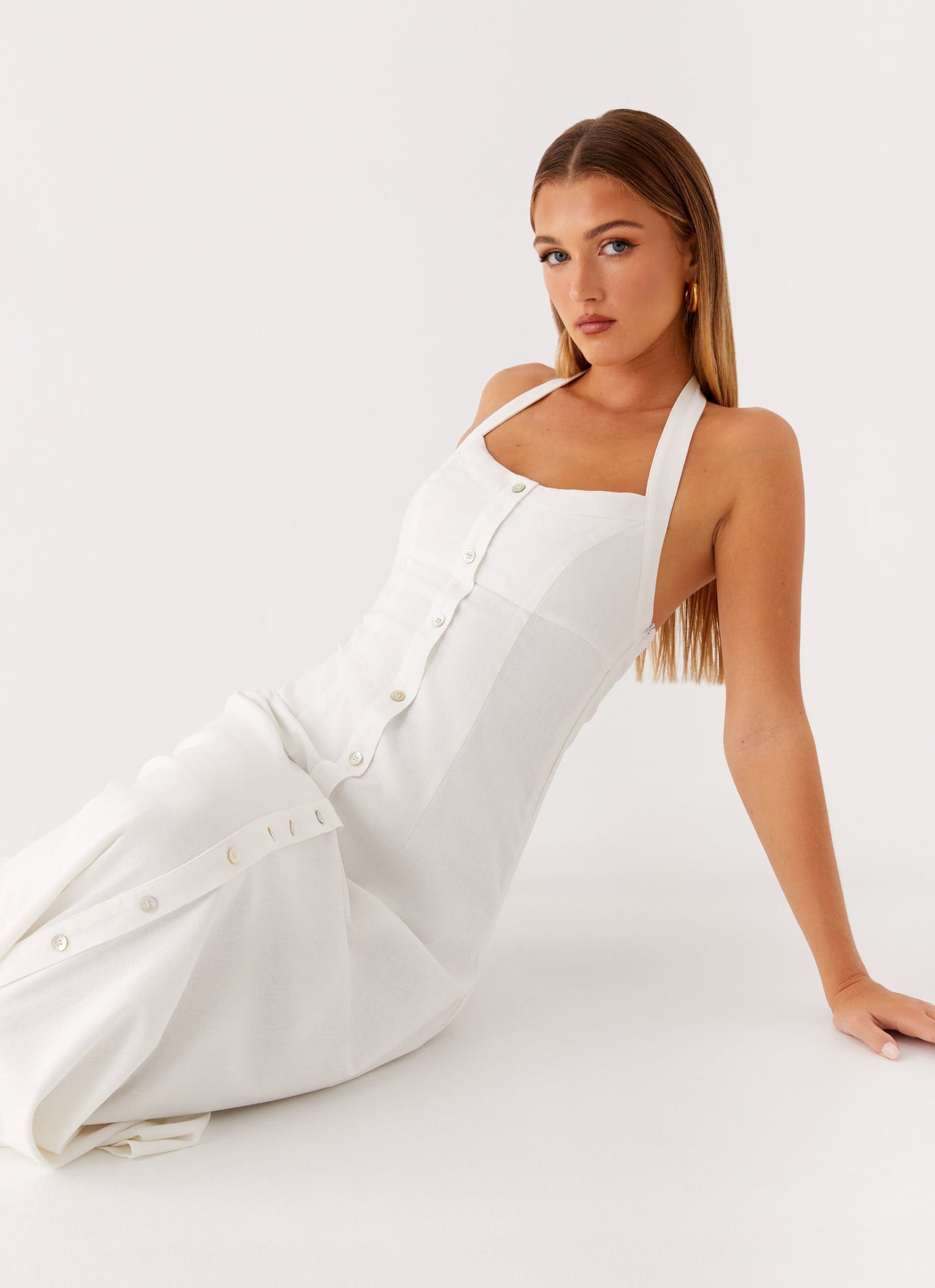 Jovanni Maxi Dress - White