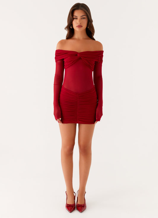 Jules Mini Dress - Raspberry