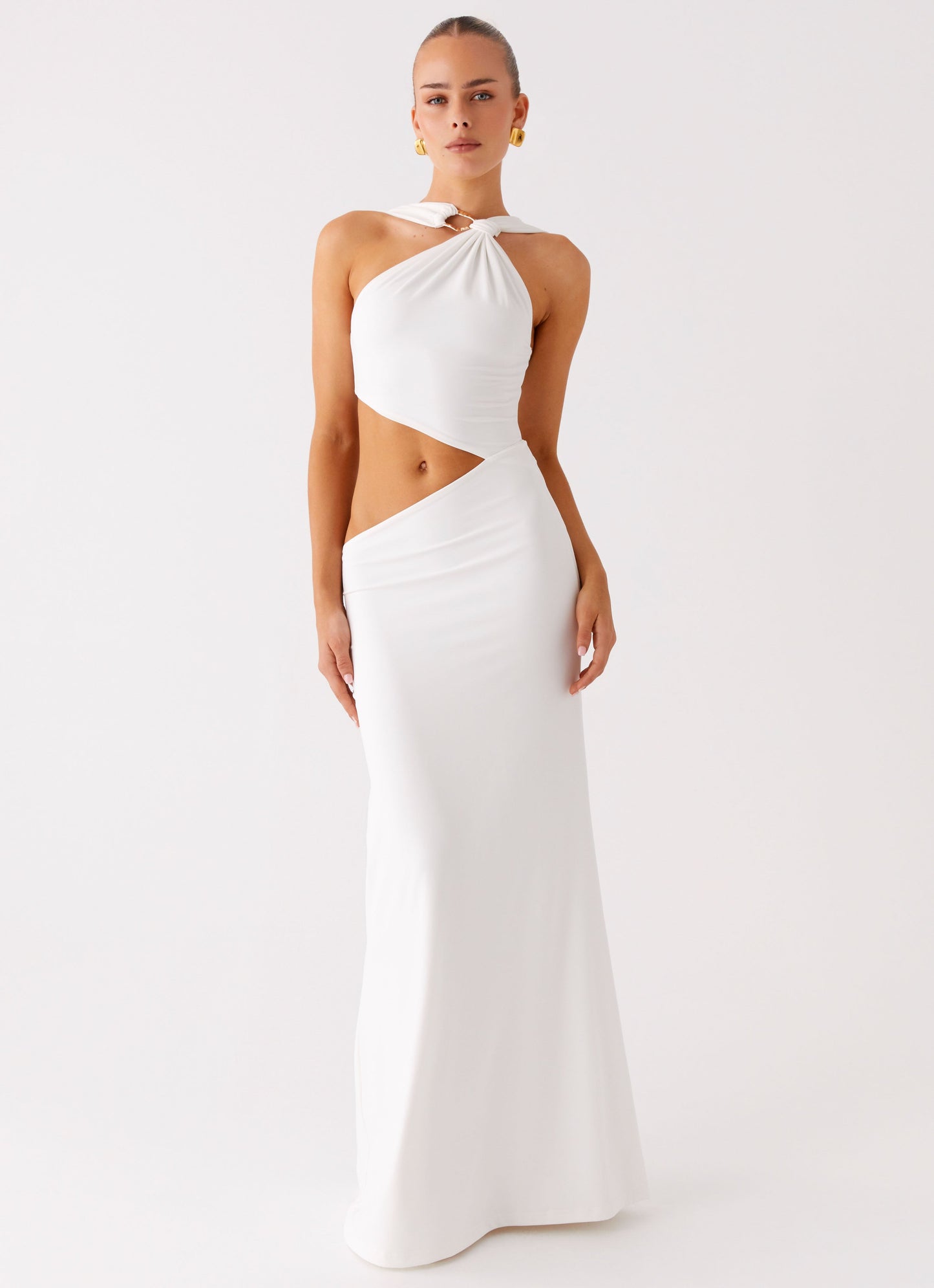 Juliander Knot Maxi Dress - White