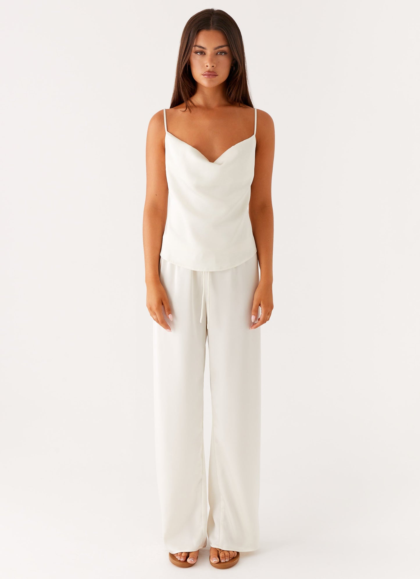 Kaia Cowl Neck Top - Butter