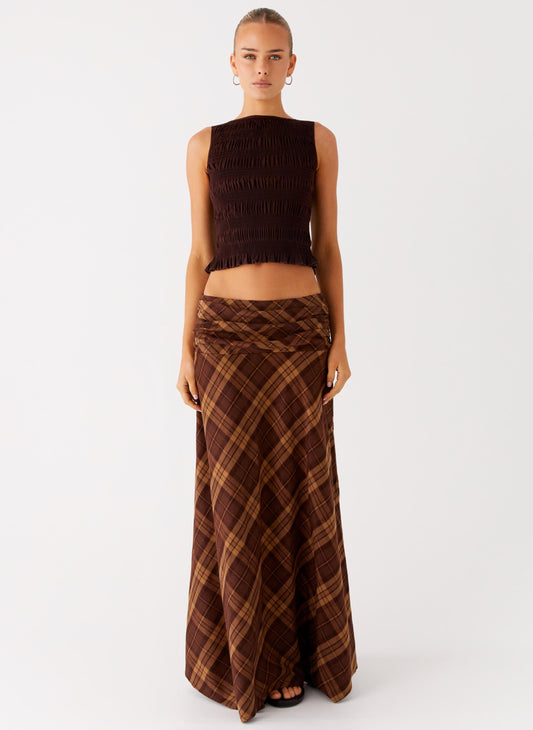 Karolina Maxi Skirt - Plaid