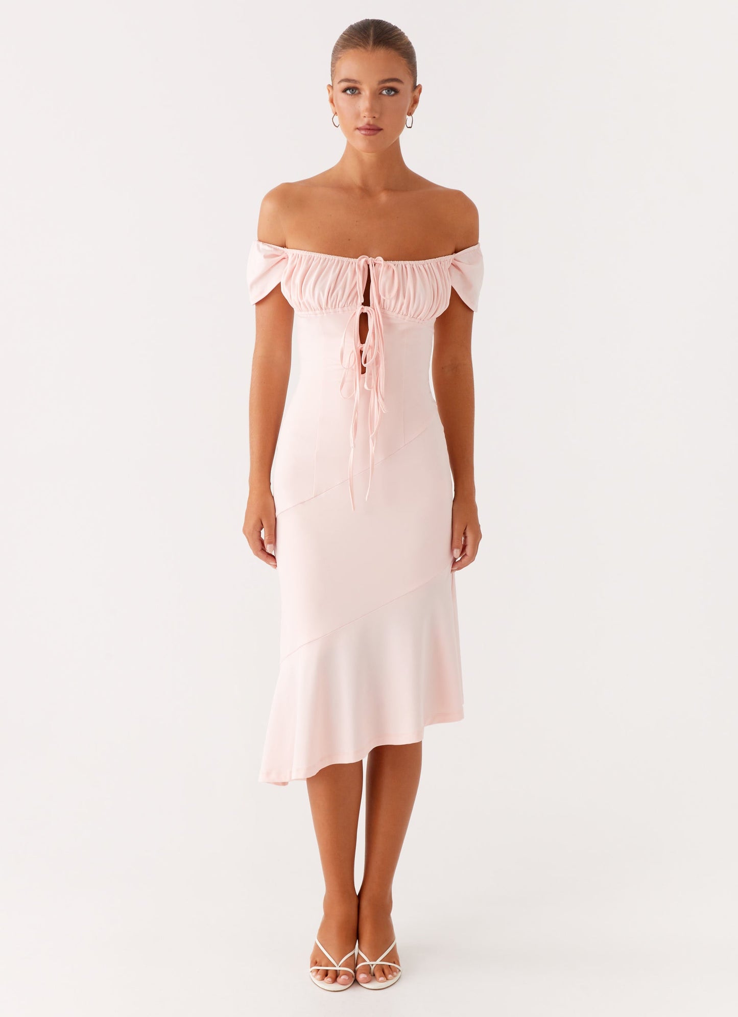 Katherine Midi Dress - Pink