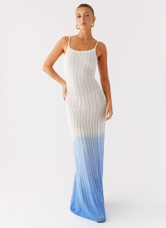 Kiki Maxi Dress - Ombre Blue