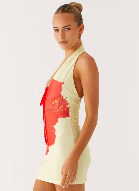 Know You Better Mini Dress - Scarlet Floral