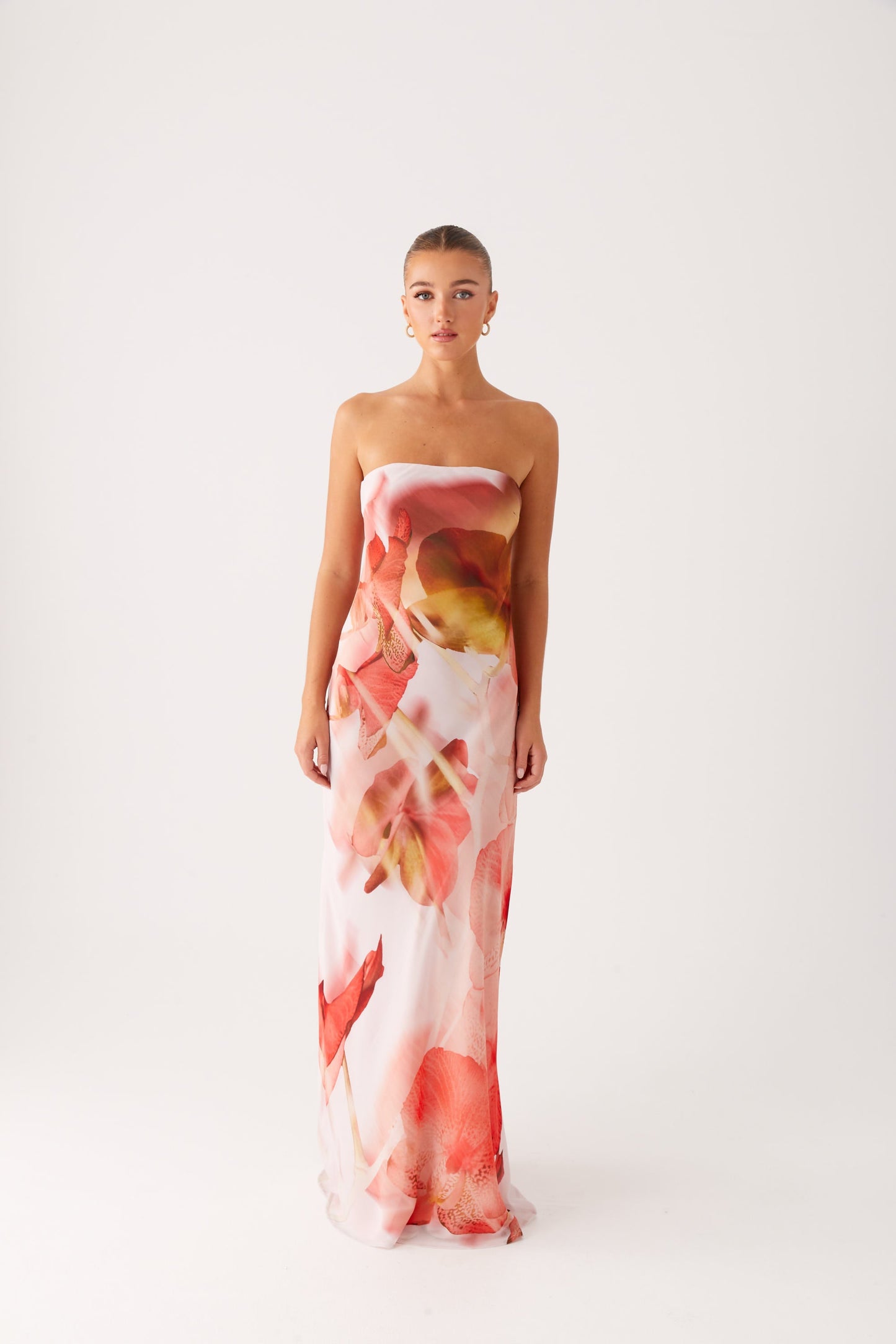 Kunis Maxi Dress - Peach Rose