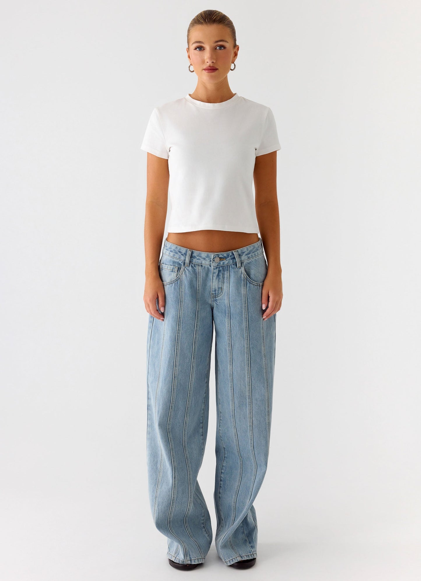 Lamont Baby Tee - White