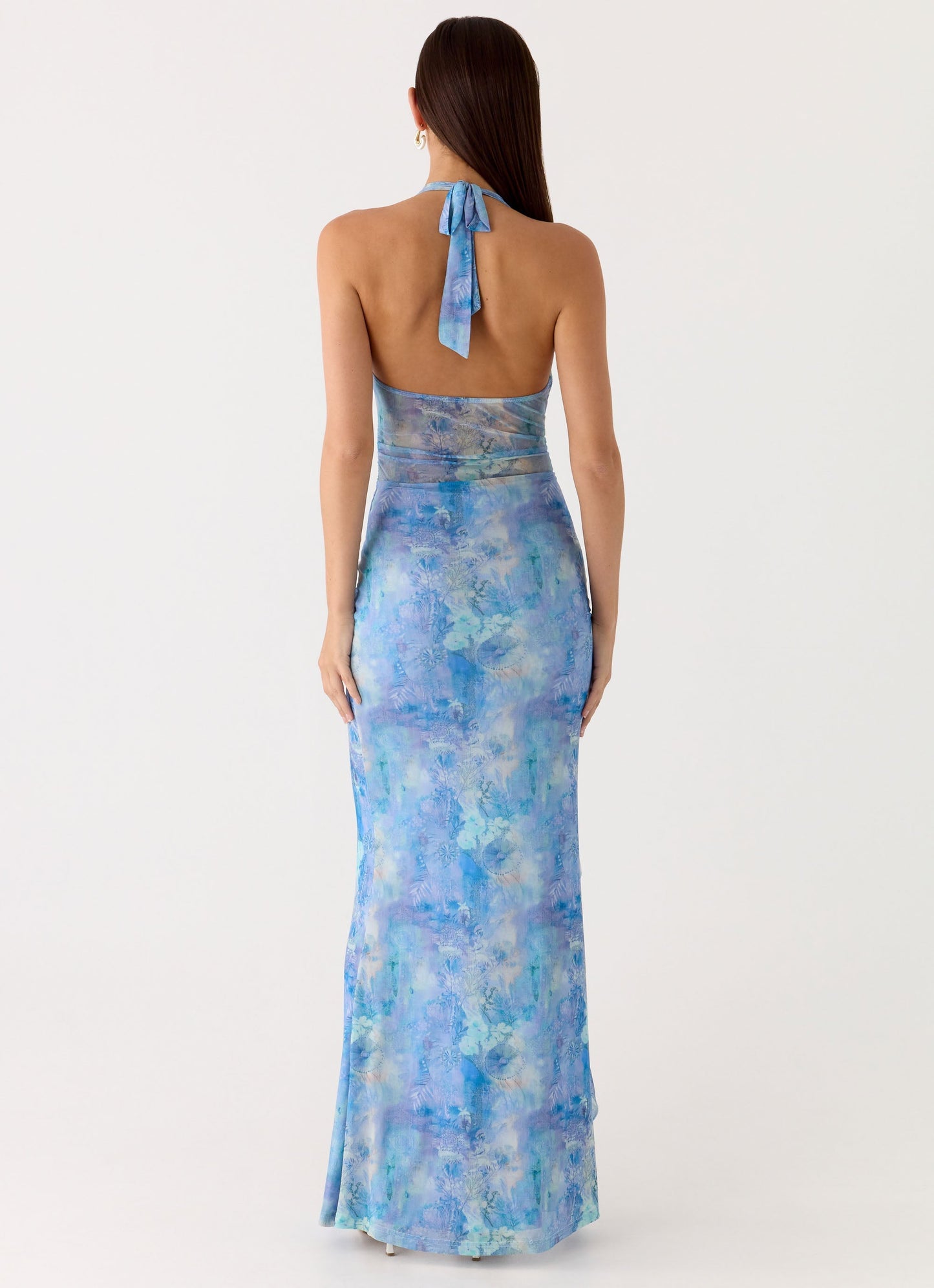 Last Sequence Maxi Dress - Aqua Paisley