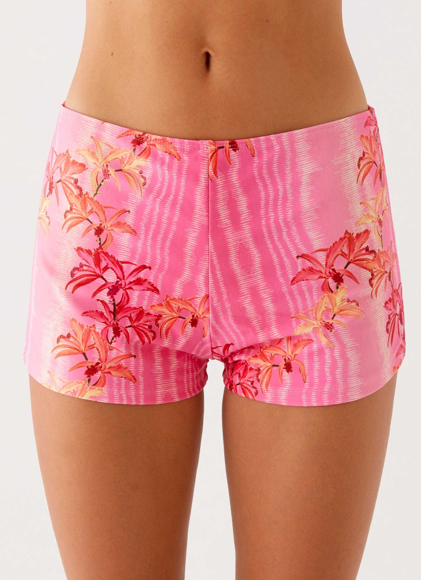 Layli Swim Shorts - Tropical Pink Print