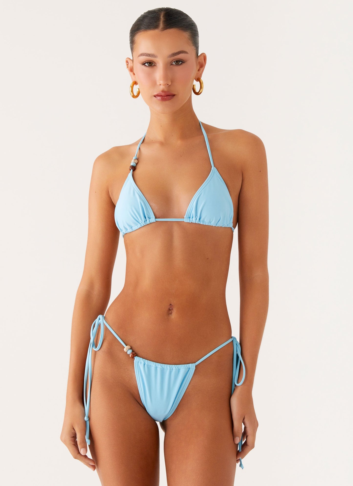 Liona Bead Bikini Bottoms - Turquoise