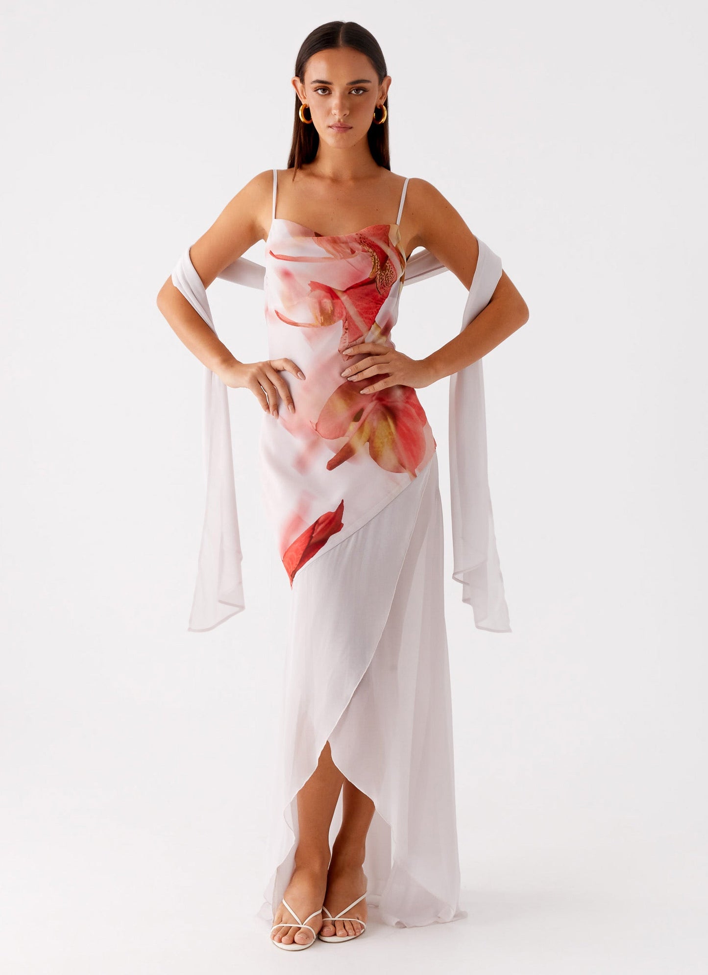 Loire Maxi Dress - Peach Rose