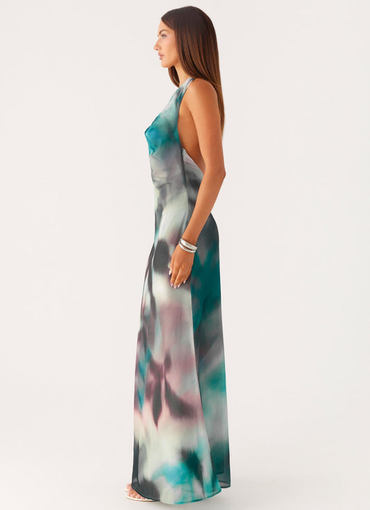 Lost At Sea Maxi Dress - Sea Splash