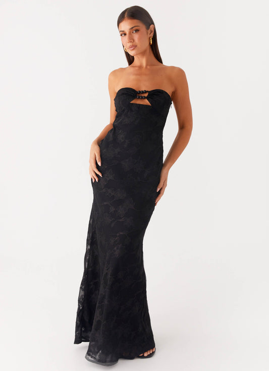 Lunar Maxi Dress - Black