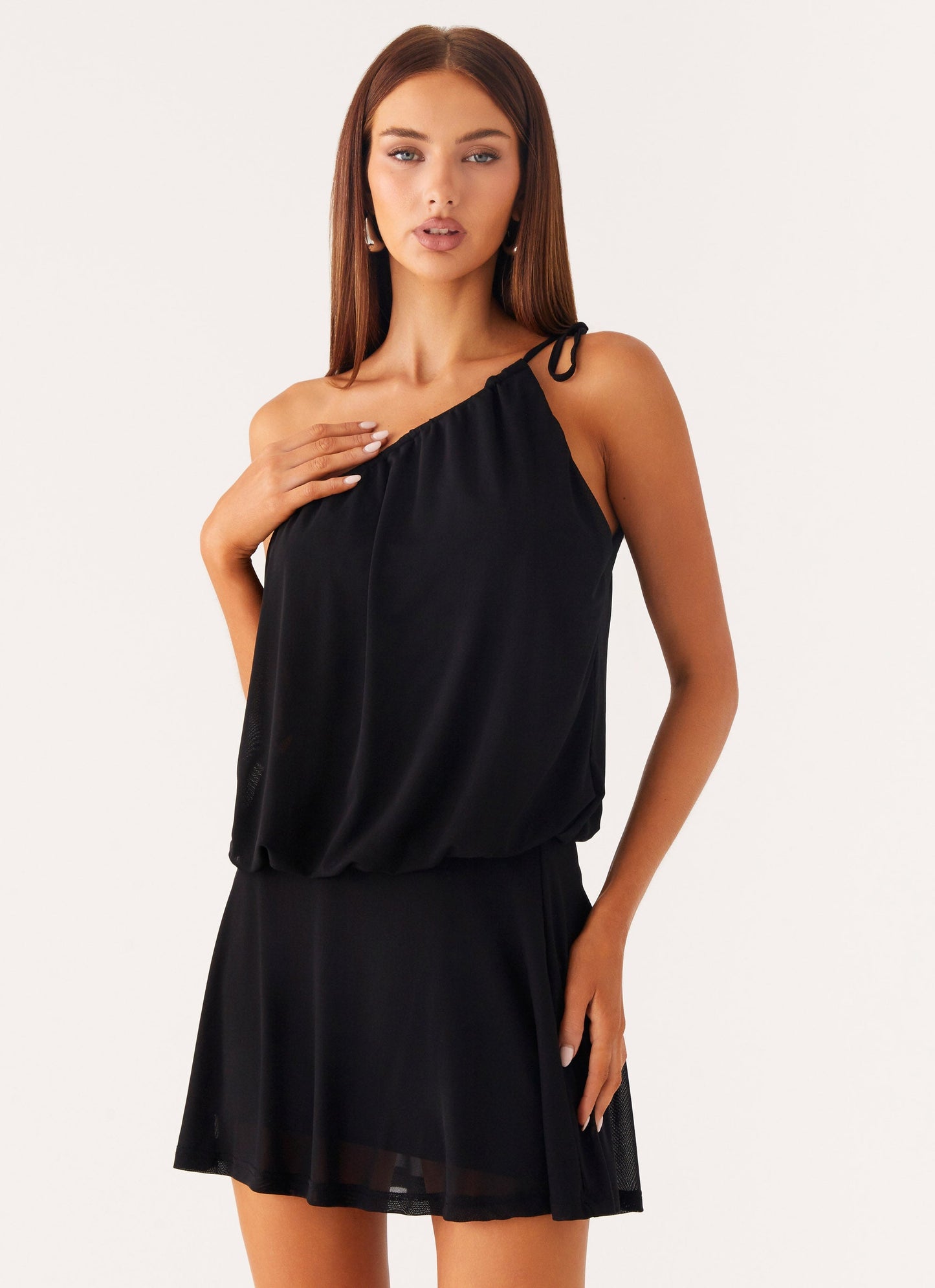 Makes Sense Mini Dress - Black