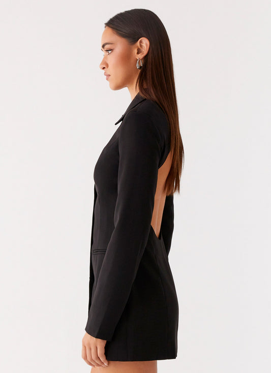Memphis Blazer Mini Dress - Black