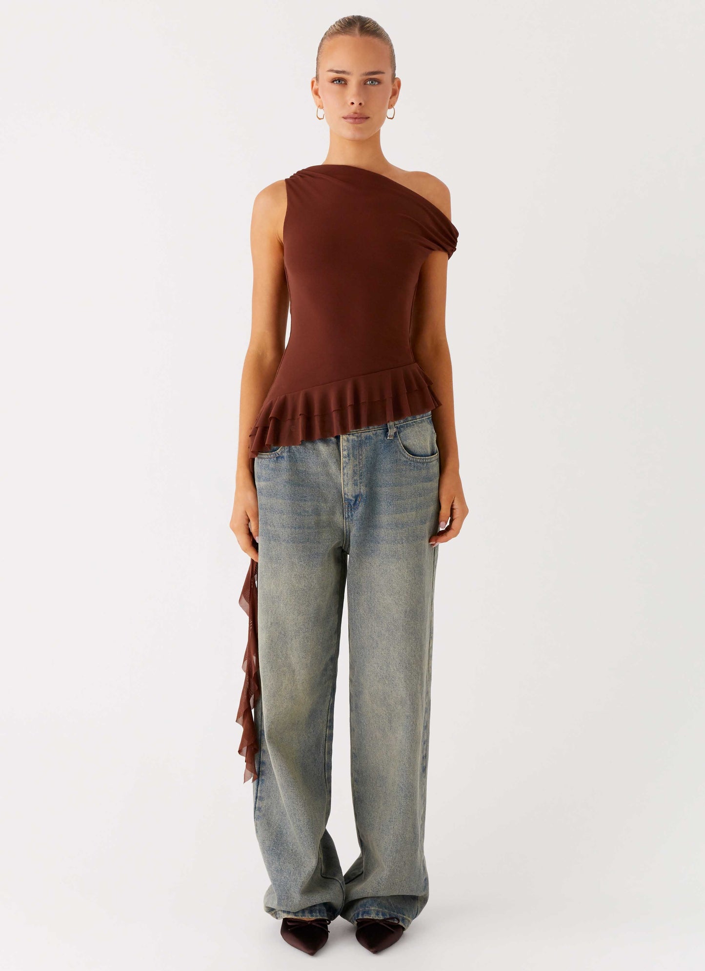 Mica Top - Chocolate