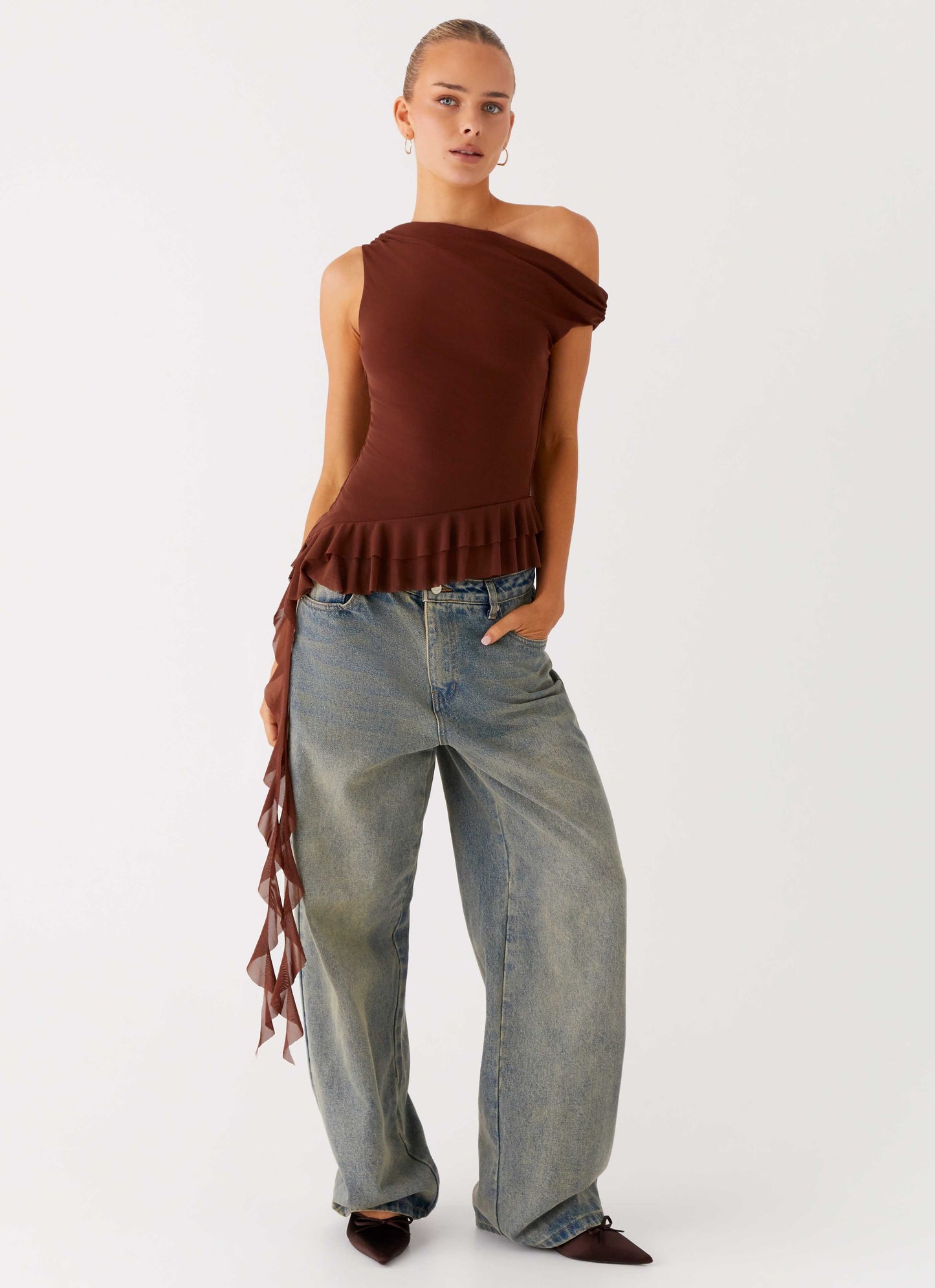 Mica Top - Chocolate