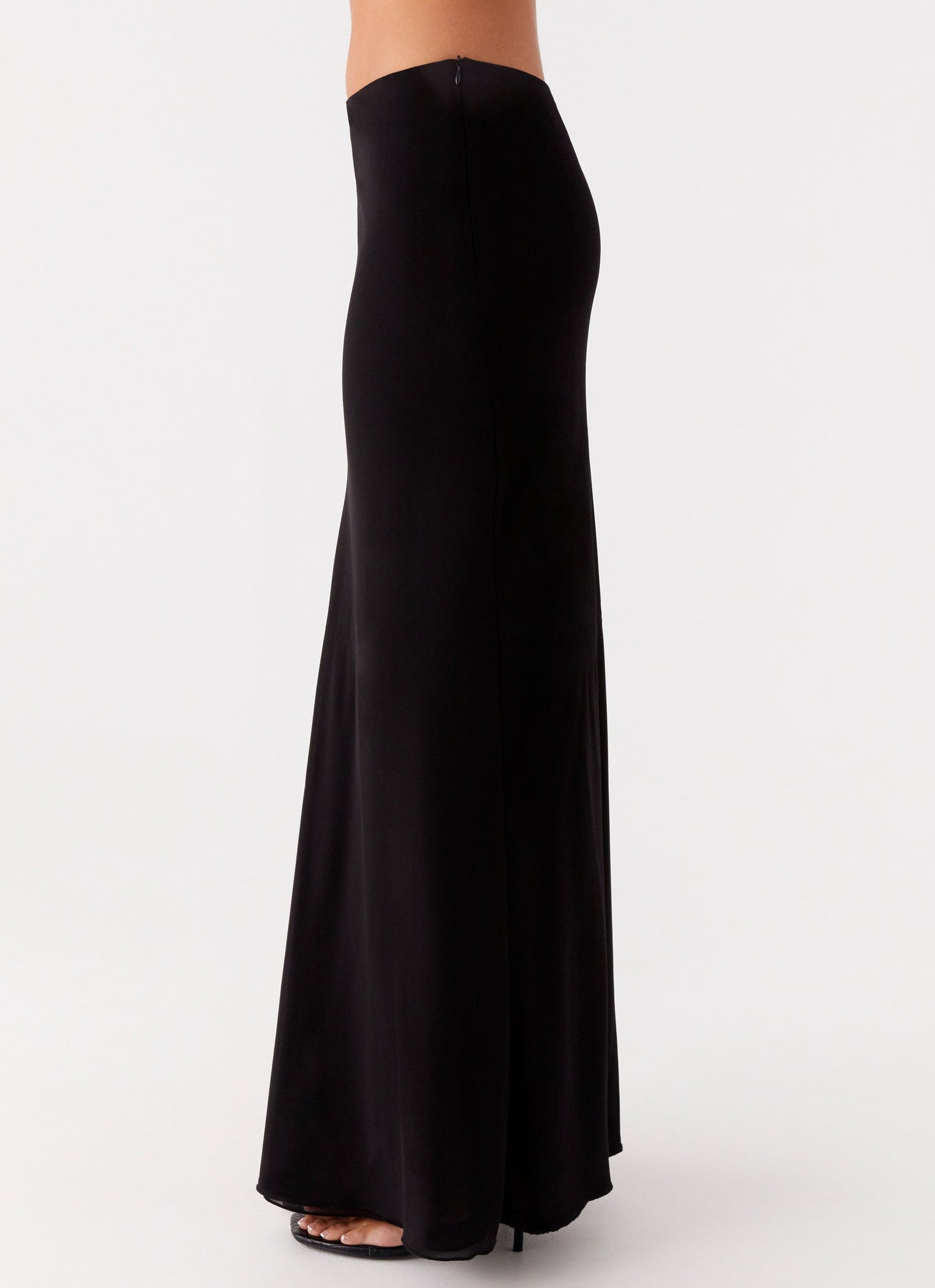 Michaella Chiffon Maxi Skirt - Black