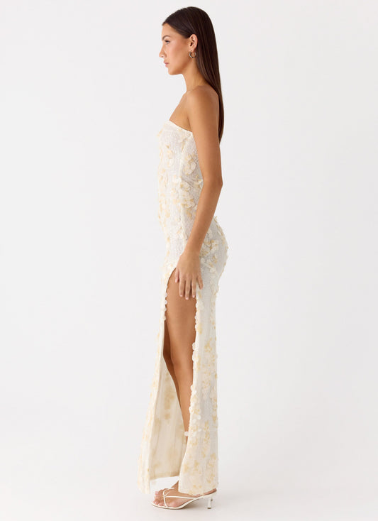 Minni Sequin Maxi Dress - Ivory