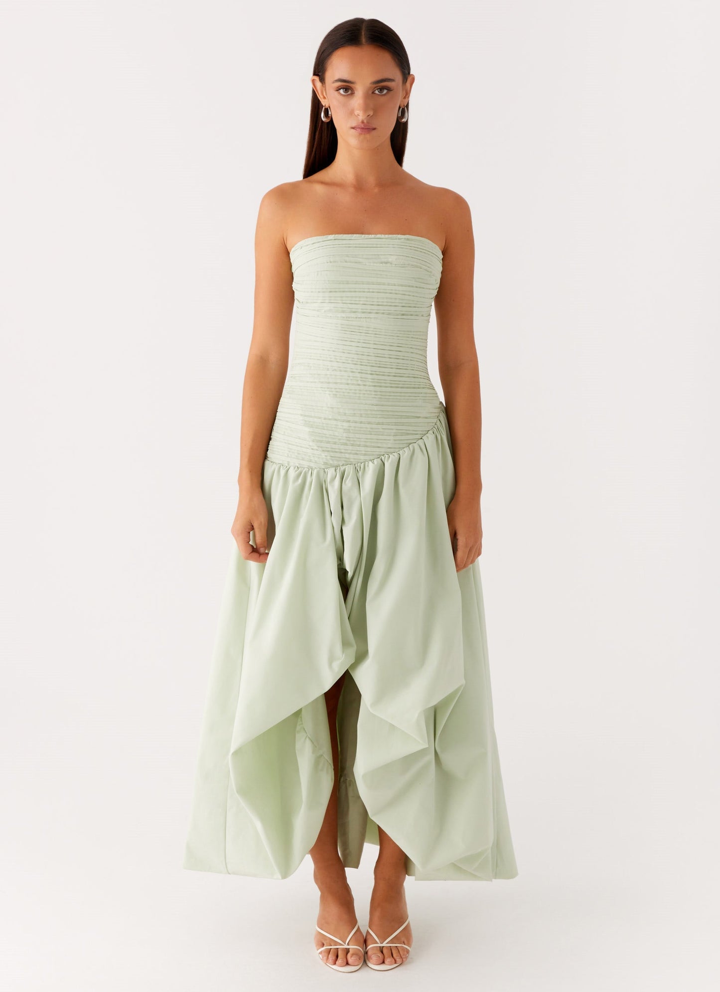 Misa Bubble Maxi Dress - Mint