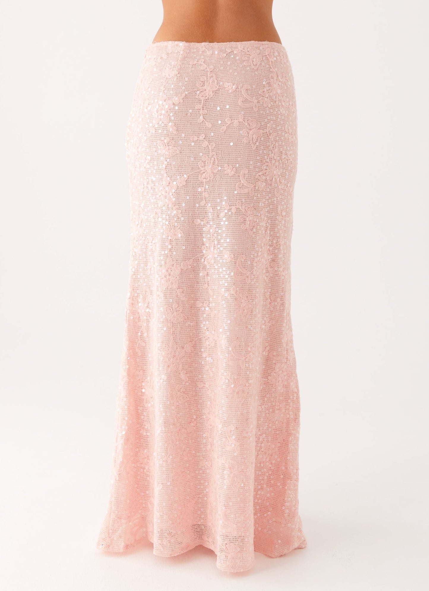 Nico Sequin Maxi Skirt - Pink