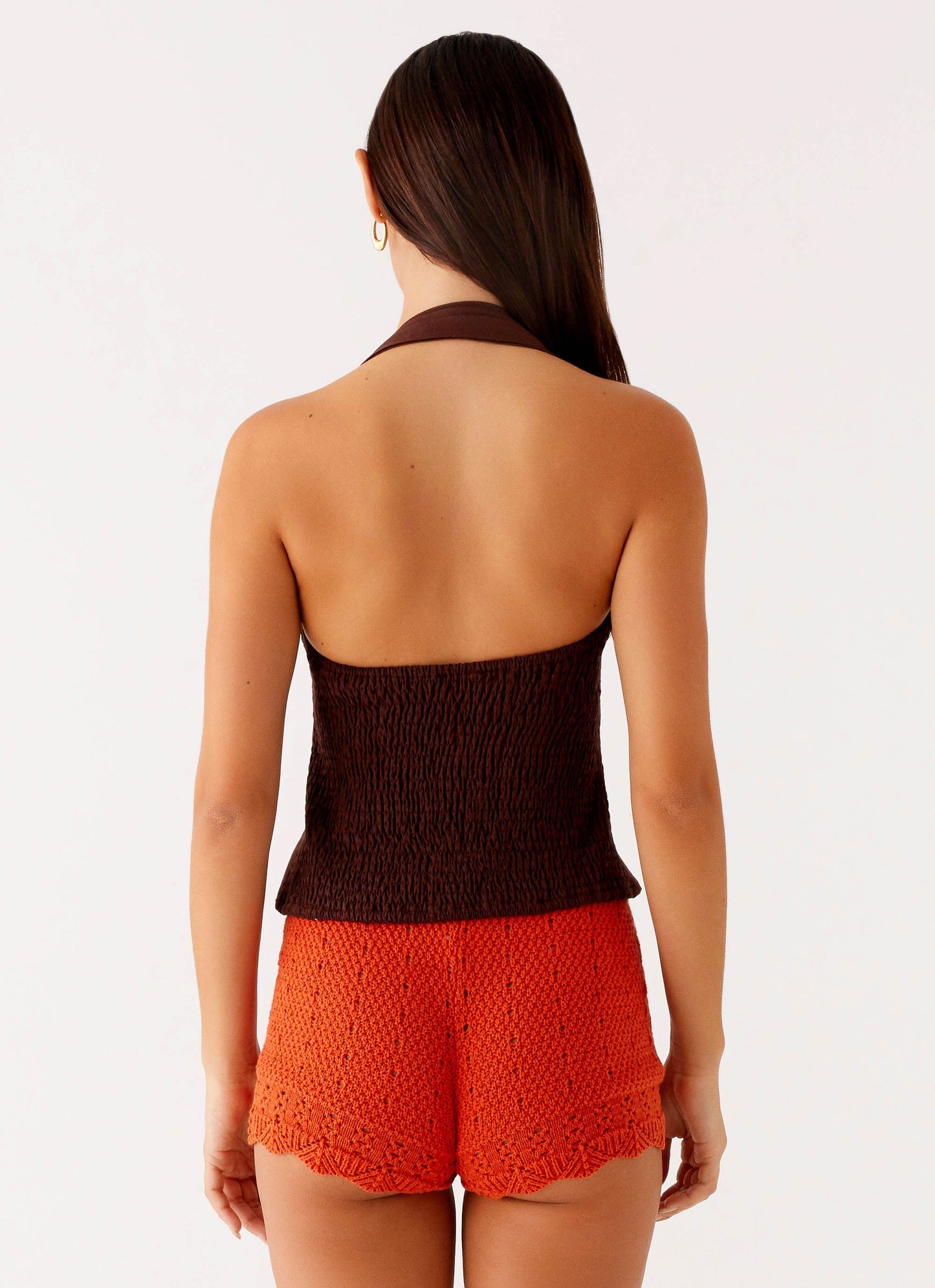 Oakley Low Rise Mini Shorts - Orange