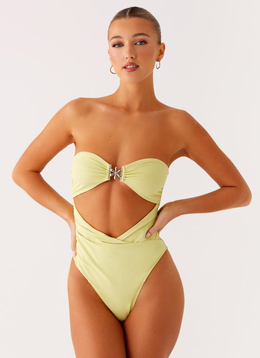 Ocean Tempest One Piece Swimsuit - Lime