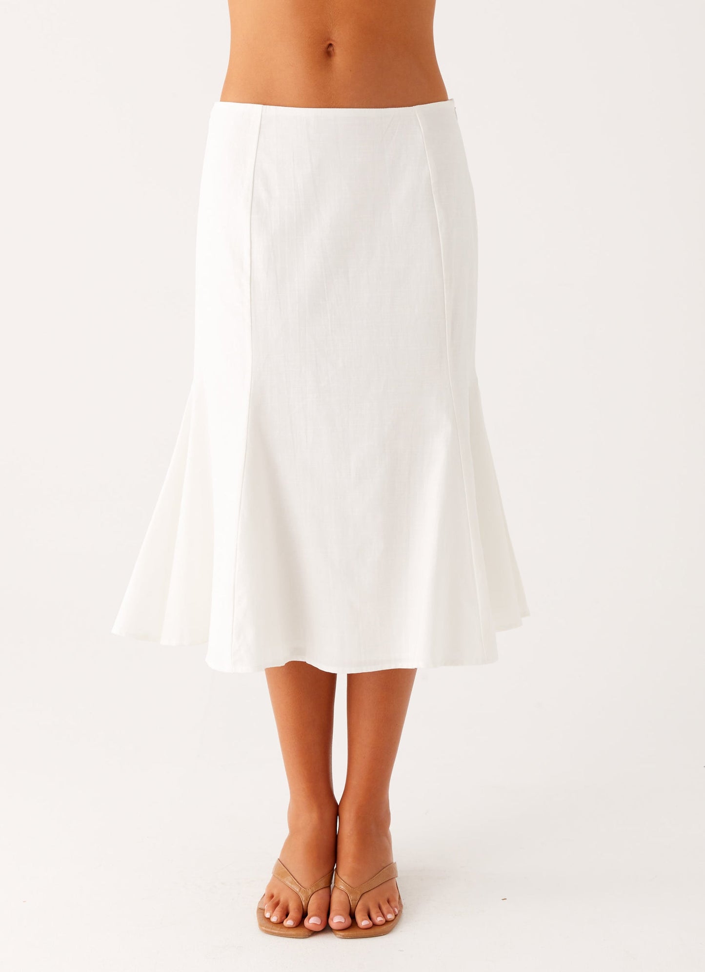 Olive Midi Skirt - Ivory