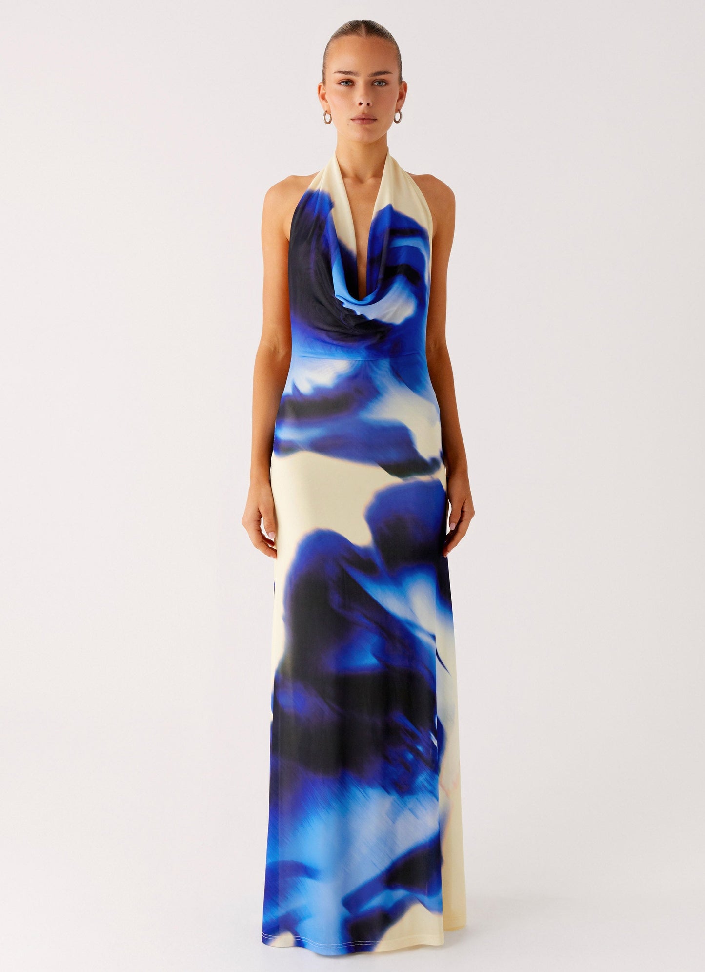 Only A Feeling Cowl Neck Maxi Dress - Heirloom Floral