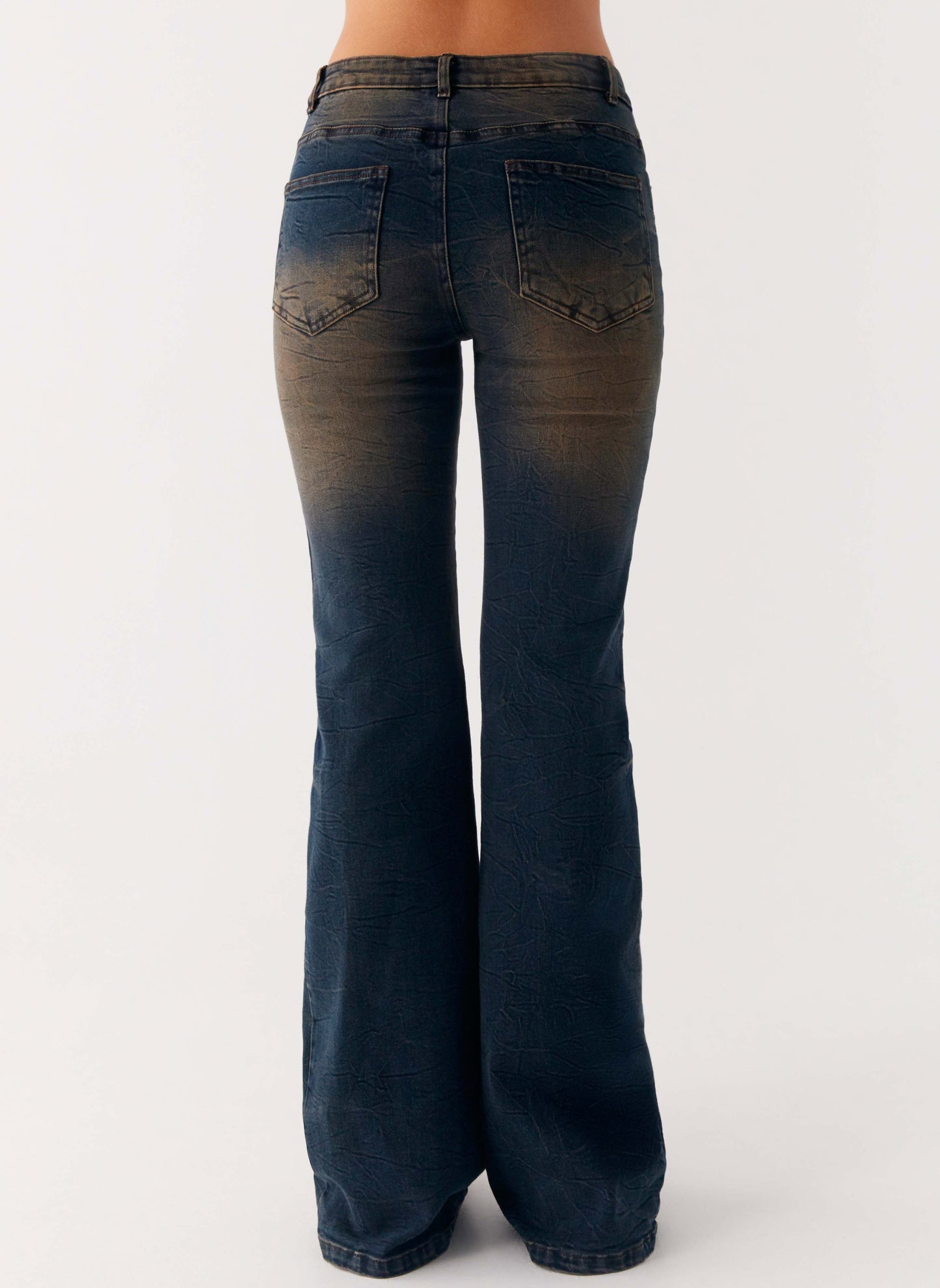 Oregon Flared Jeans - Dirty Black Wash