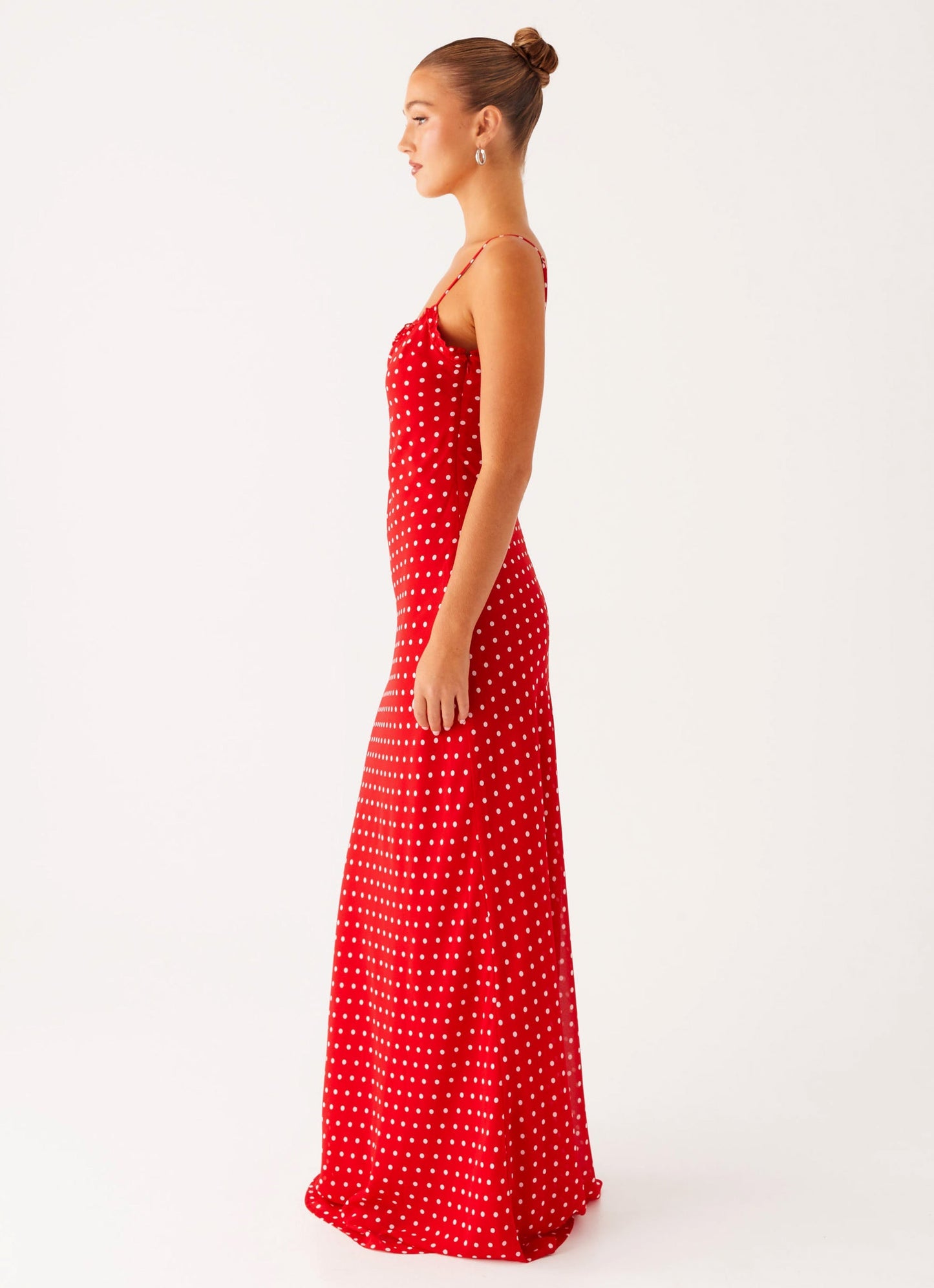 Pareo Maxi Dress - Red Polka Dot
