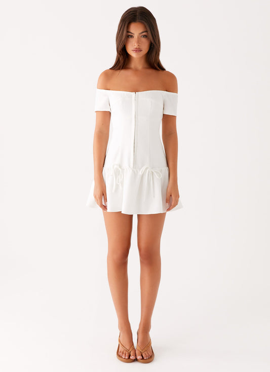 Penny Mini Dress - White
