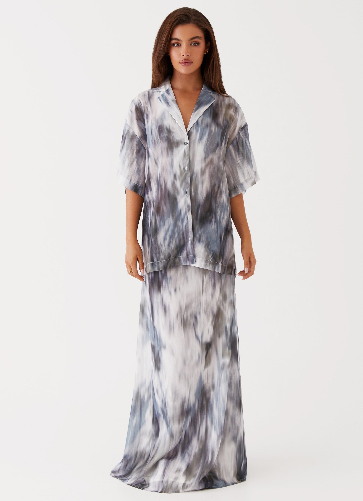 Fight The Feeling Oversized Shirt - Gloom