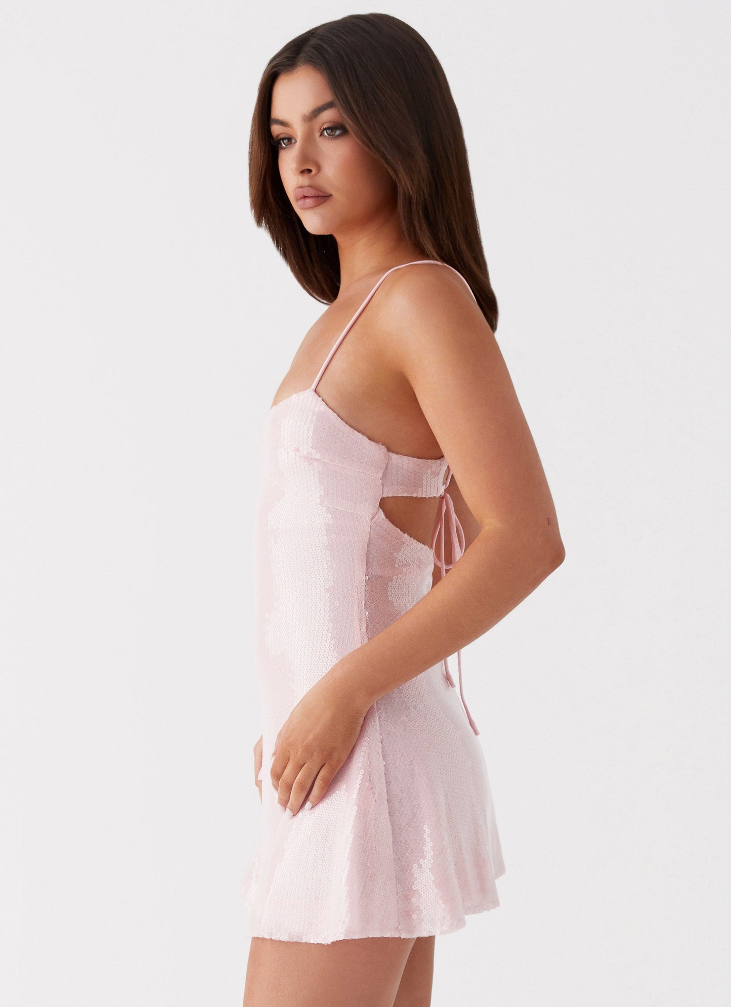 Paloma Blush Sequin Mini Dress - Pink