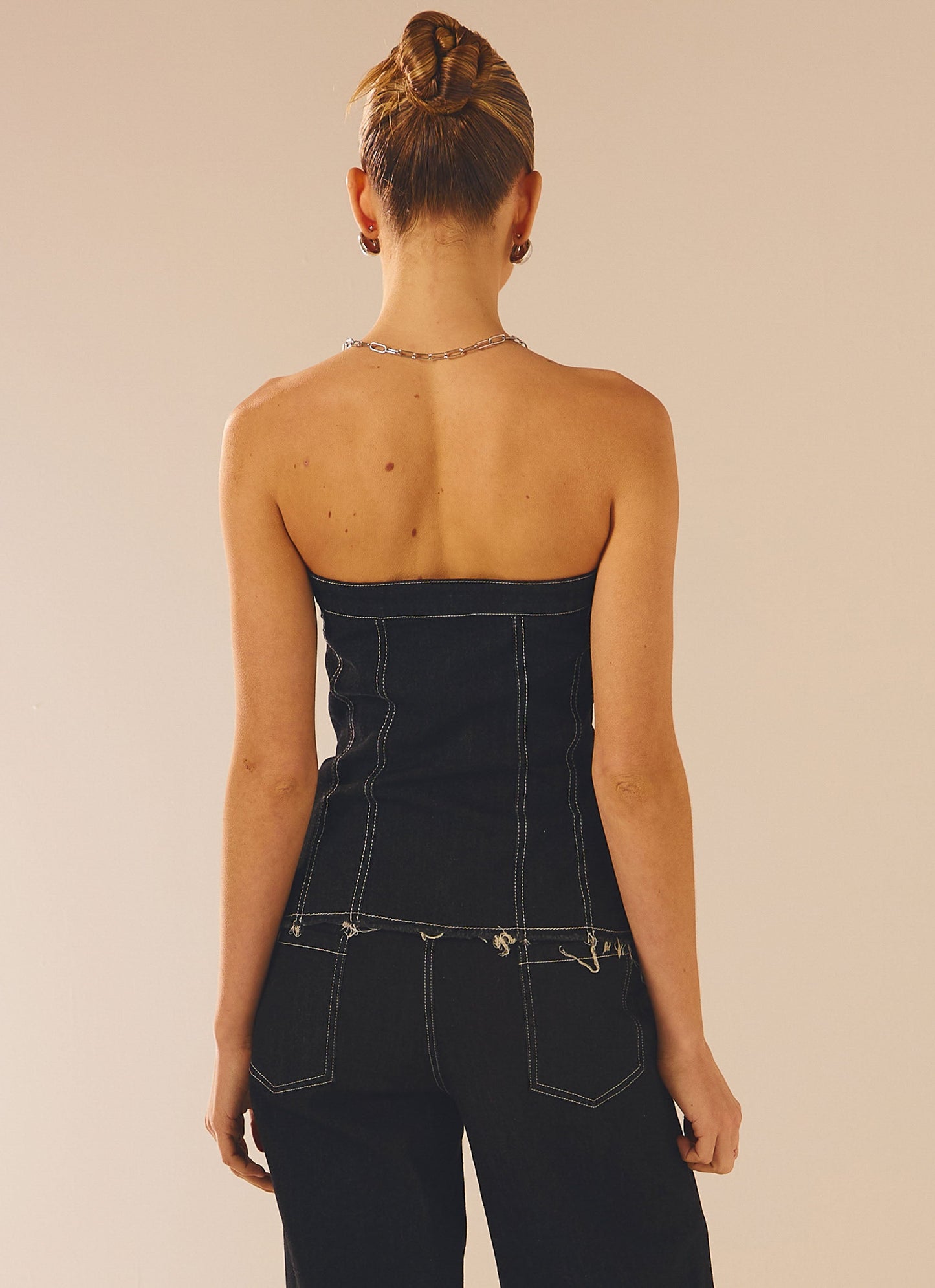 New York Nights Bustier Top - Indigo
