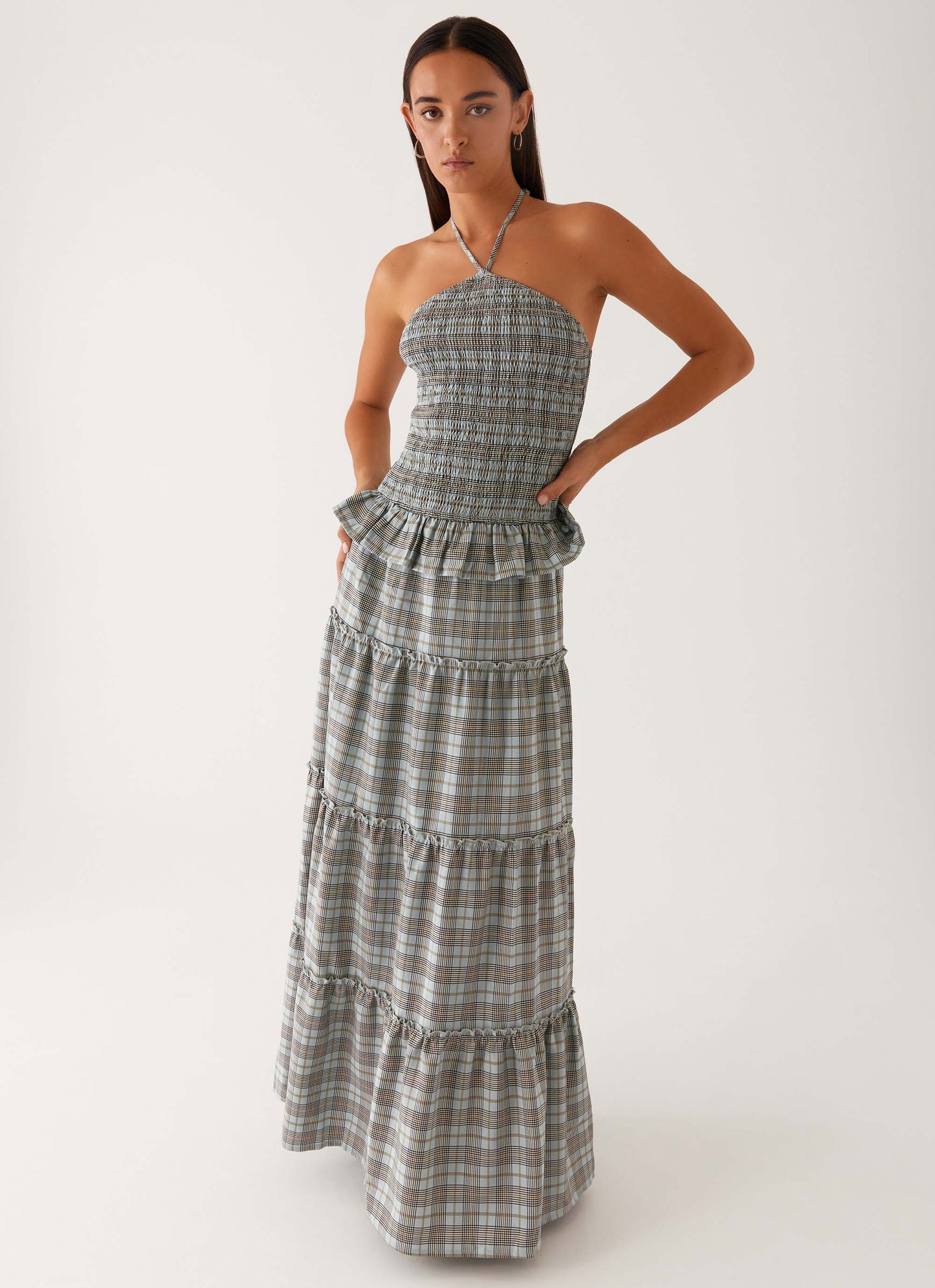 Picture This Maxi Dress - Check