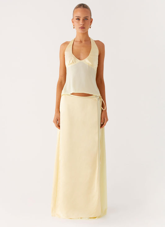 Pollie Maxi Skirt - Yellow