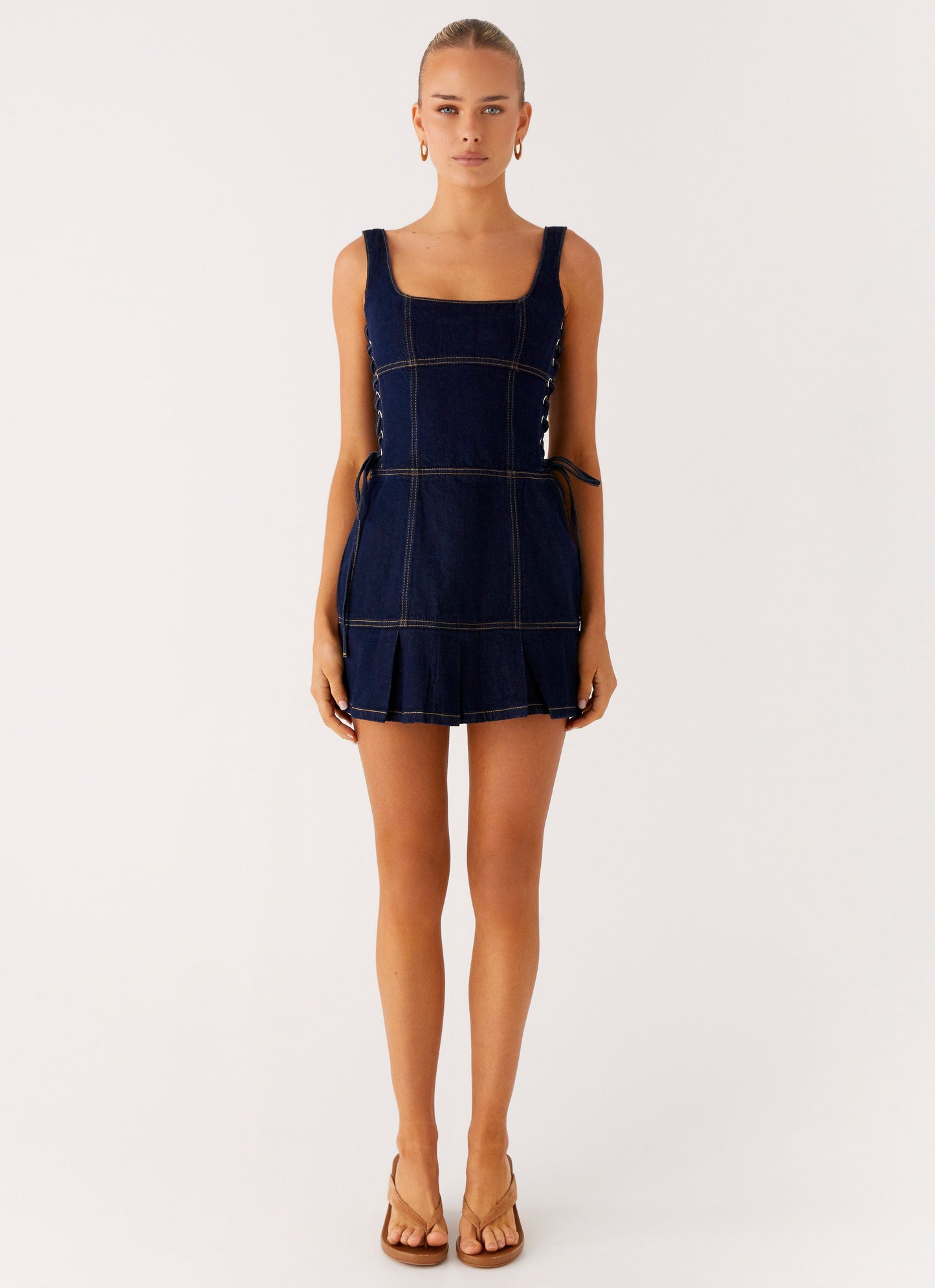 Preston Mini Dress - Indigo