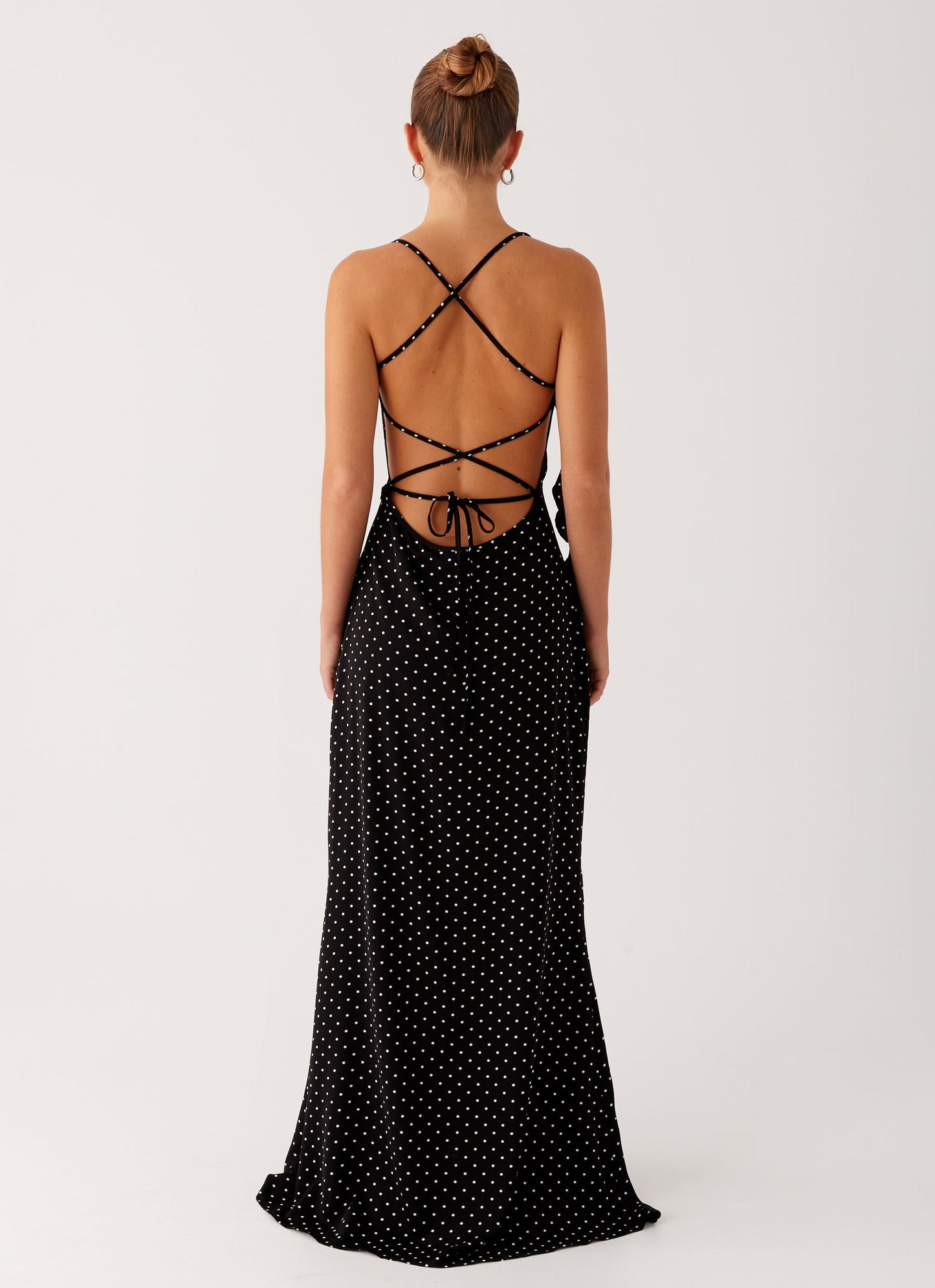 Purely Maxi Dress - Black Polka Dot