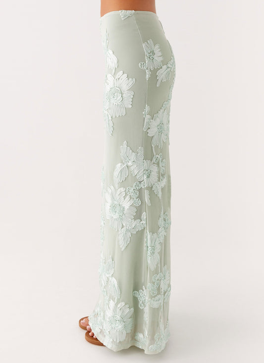 Radiate Maxi Skirt - Sage