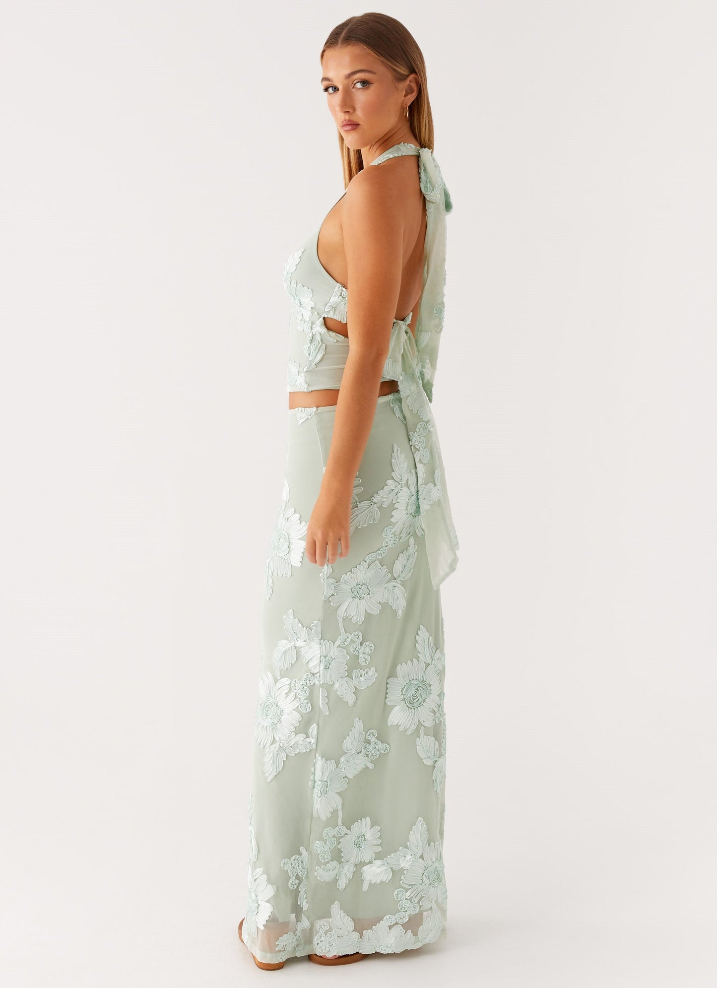Radiate Maxi Skirt - Sage