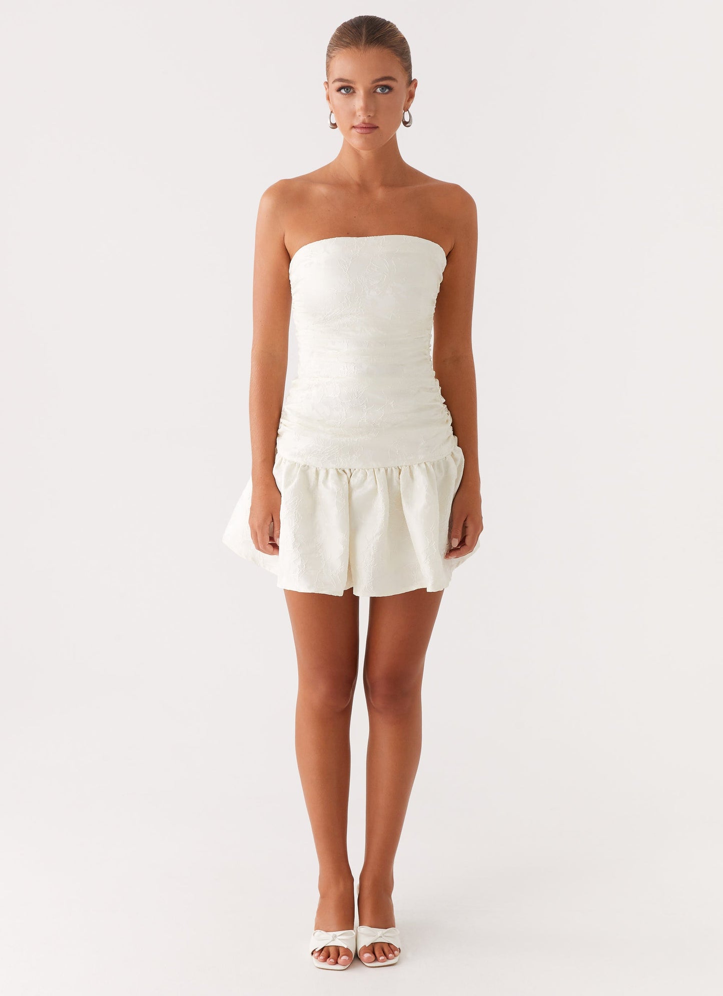 Ray Of Light Mini Dress - White
