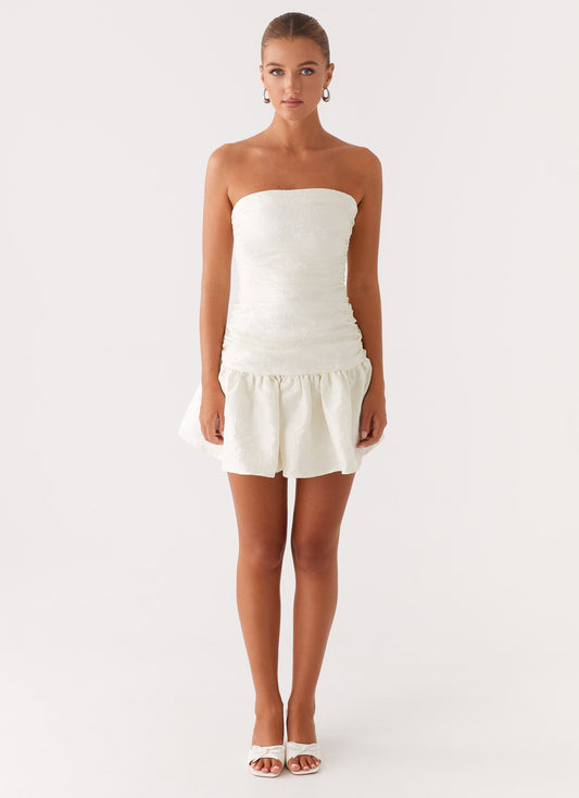 Ray Of Light Mini Dress - White