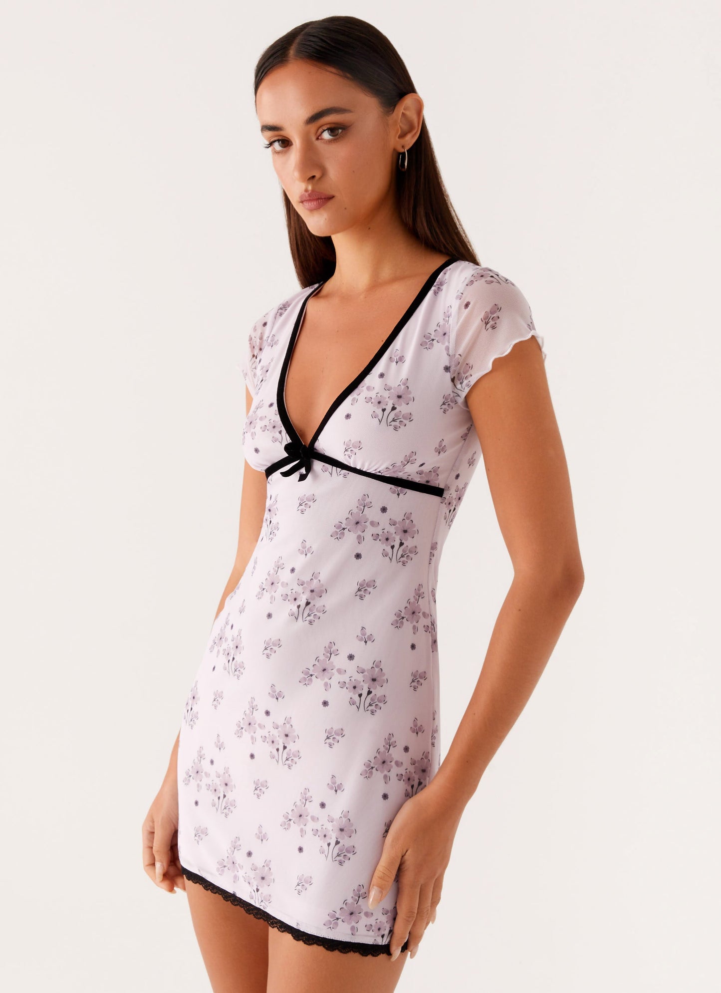 Rocca Mini Dress - Lavender Meadow