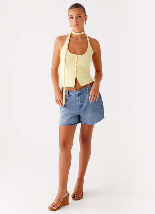 Roland Denim Shorts - Blue