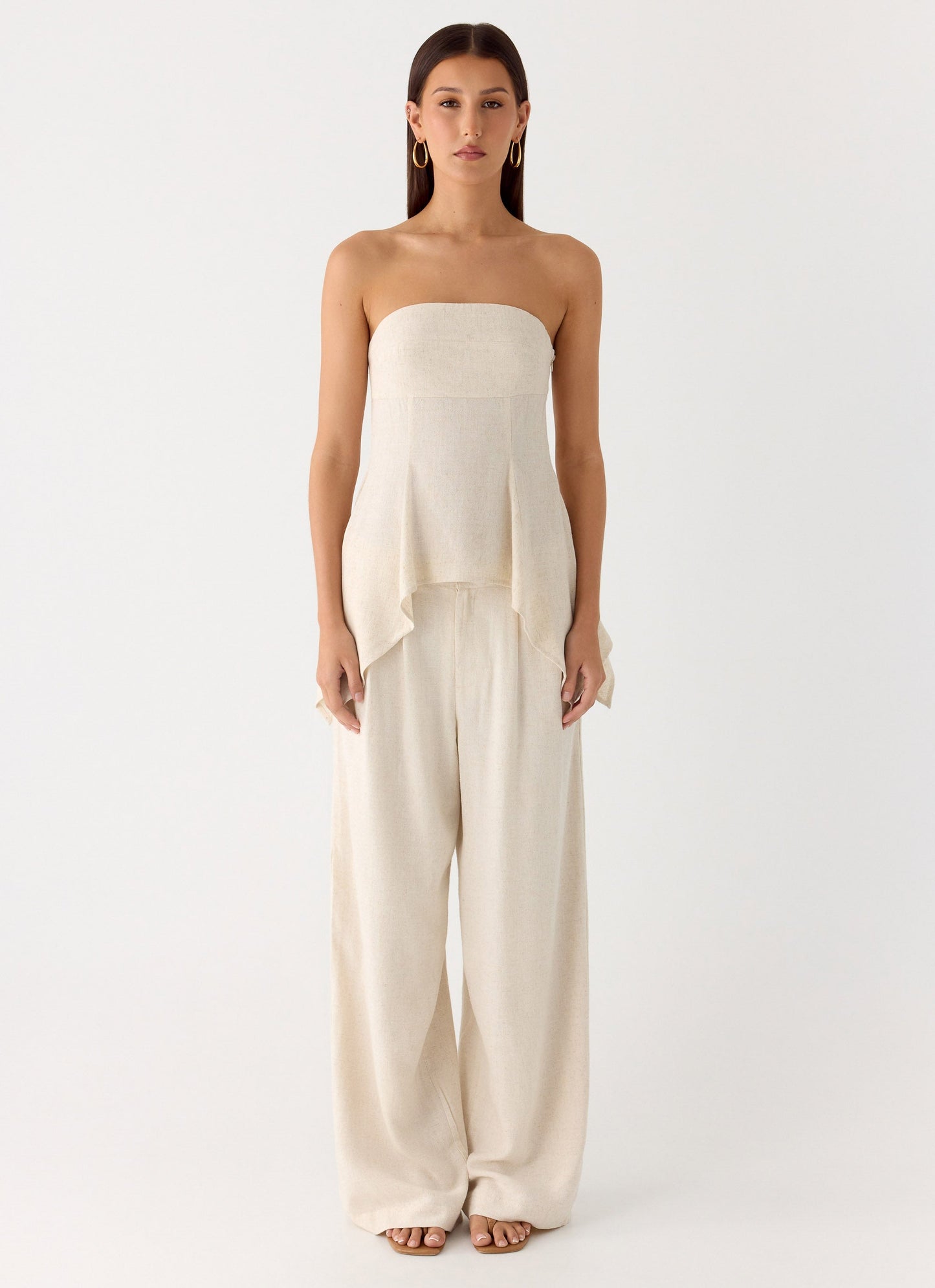 Rossi Hanky Hem Top - Oatmeal