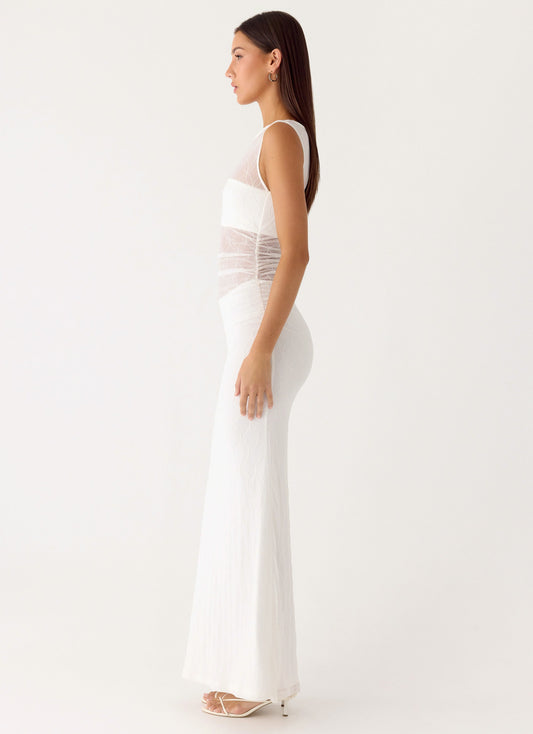 Sabre Maxi Dress - White