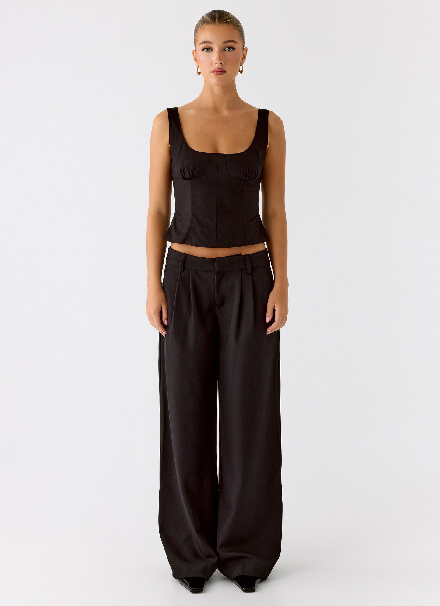 Samuel Low Rise Baggy Pants - Black