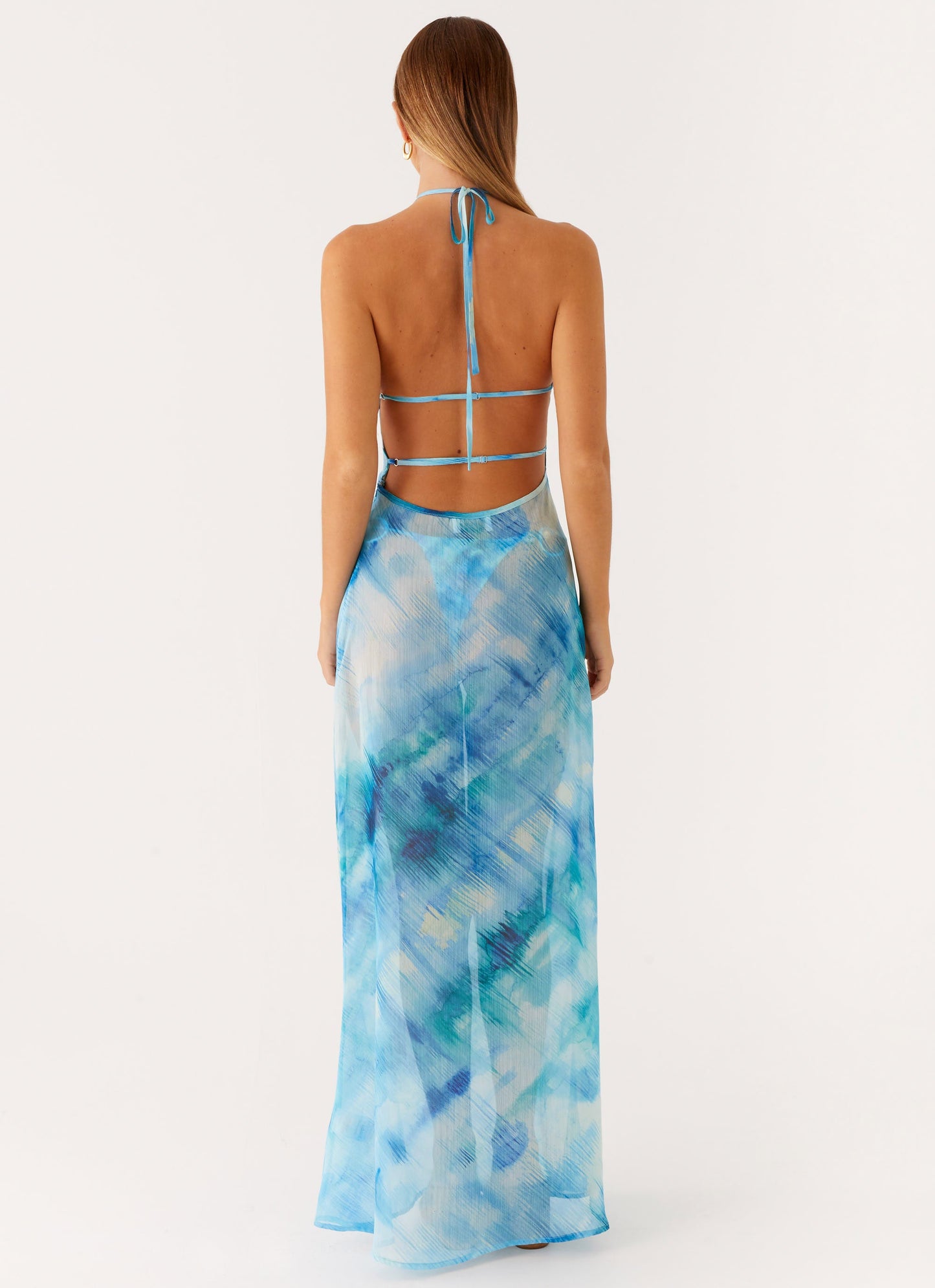 Sandra Maxi Dress - Blue Tie Dye