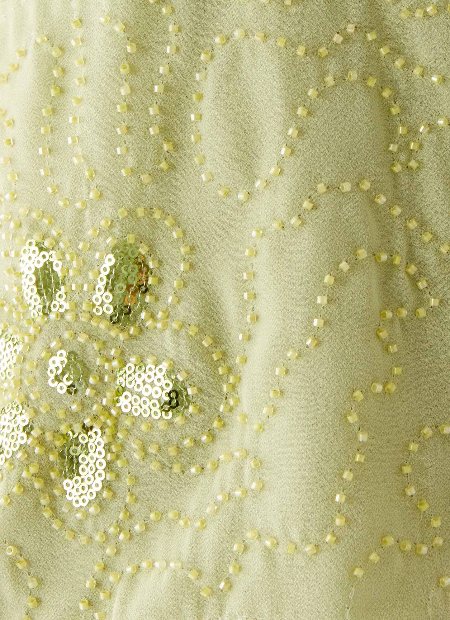 Savoir Beaded Halter Top - Mint