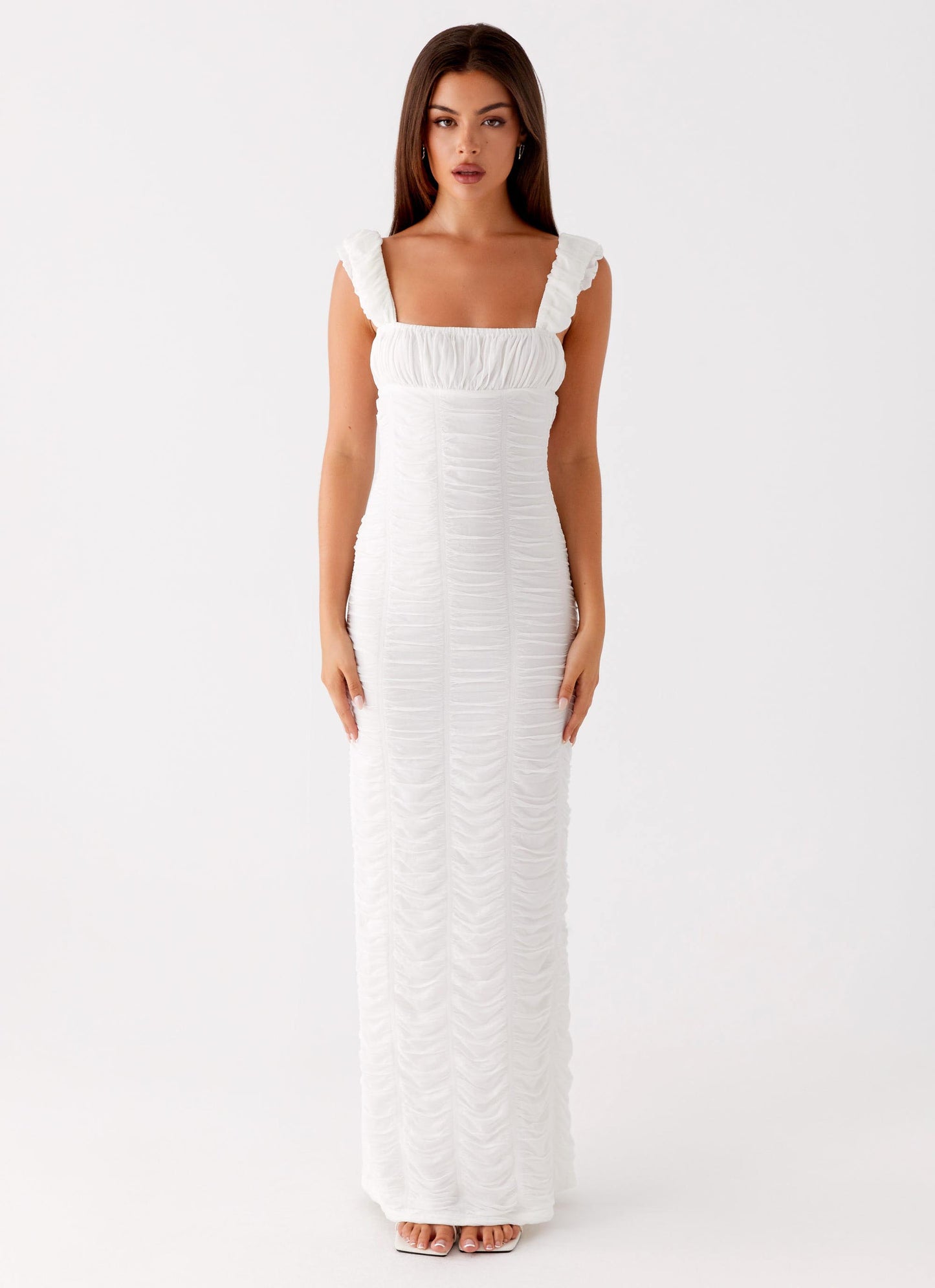Senses Midi Dress - White